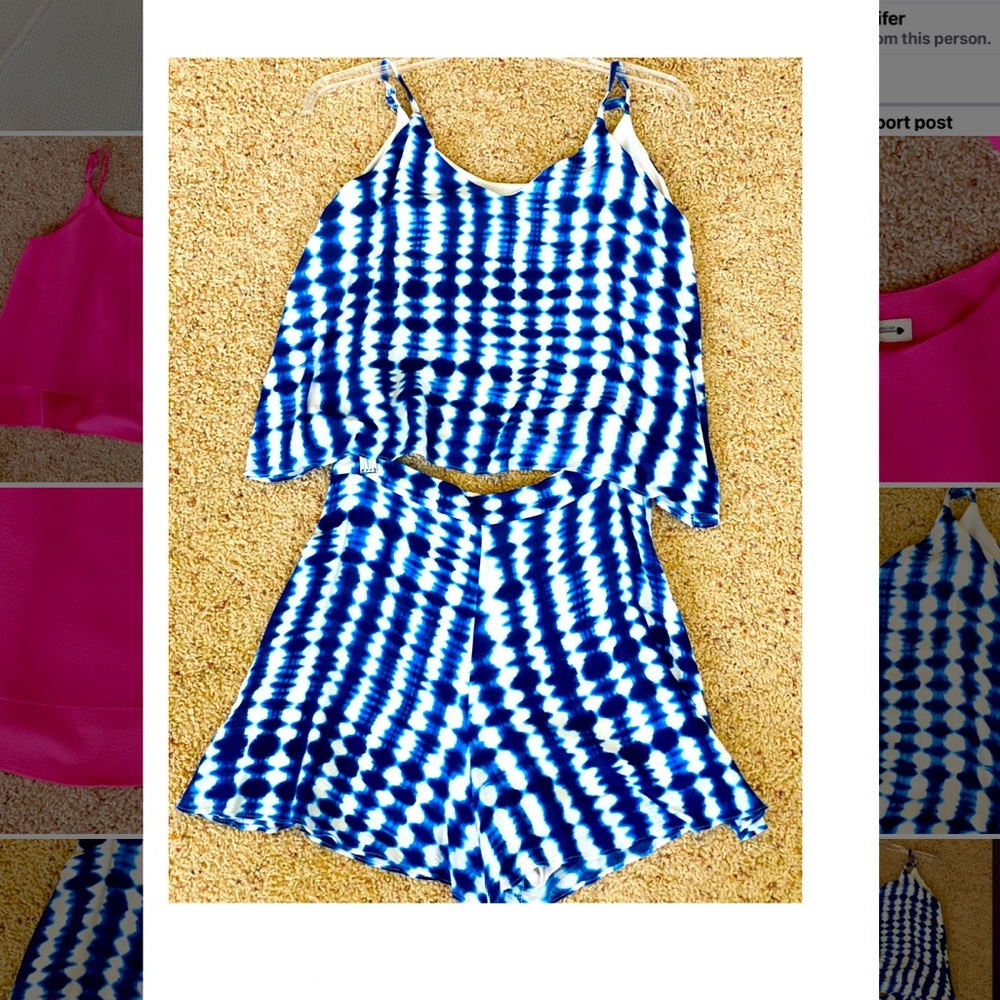 Aqua Brand short set